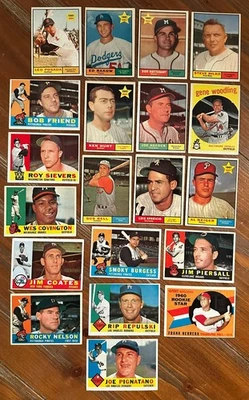 MLB Vintage Lot 1959-1961 Topps 20 Baseball Cards VG w/ SemiStars, Commons, RCs - Image 1 of 4