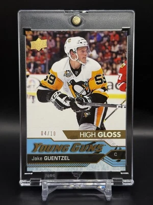 2016-17 UD Update Jake Guentzel Young Guns High Gloss /10 #525 - Image 1 of 2