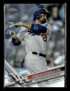 2017 Topps Chrome #105 Adrian Gonzalez Refractor - Picture 1 of 2