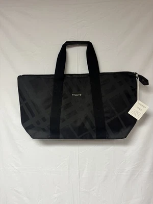 Burberry ароматы черный клетку большой холст Weekender спортивная сумка с короткими ручками выходные новый - Изображение 1 из 4