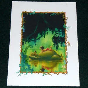 WALT DISNEY THE JUNGLE BOOK BARE NECESSITIES 1999 LIMITED EDITION PRINT BALOO - Picture 1 of 4