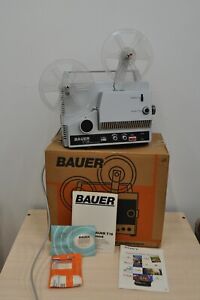 Vintage Bauer bosh T16 Sound Film Projector. Original packaging. Germany 70s
