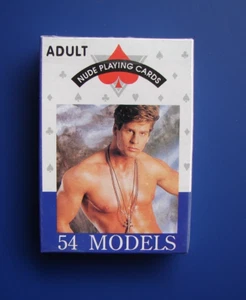 Mazo sellado de fábrica vintage 54 cartas masculinas SEXY modelos masculinos nuevo en stock novedad - Imagen 1 de 2