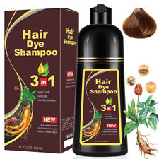 Black Hair Dye Shampoo for Gray Hair 3 In 1 Herbal Nourishing Darkening Older