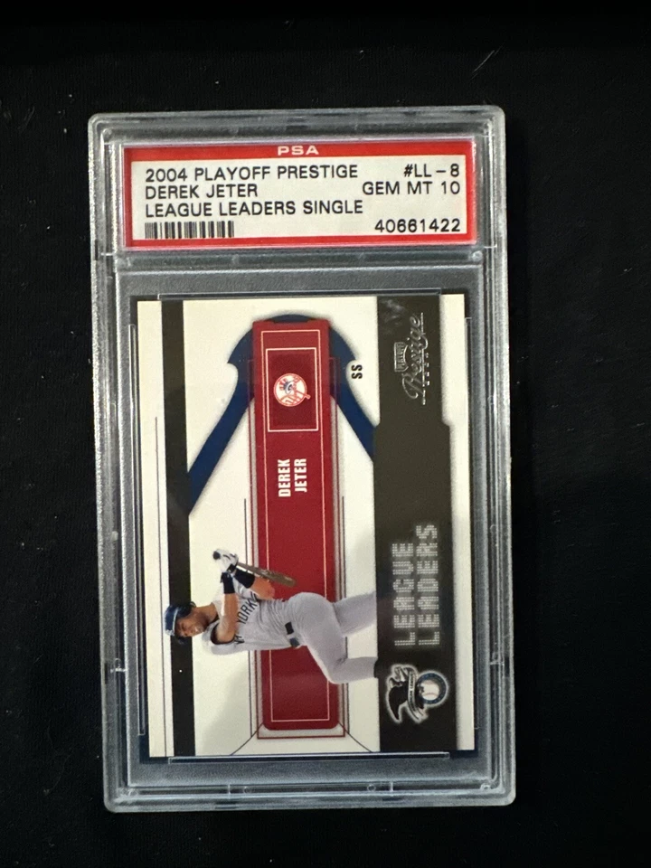 Playoff Prestige League Leaders 2004 #LL-8 DEREK JETER New York Yankees PSA 10 Foto 1 de 2