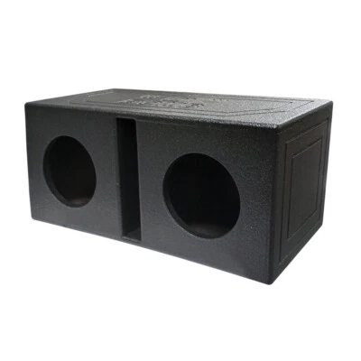 Caja de gabinete de subwoofer vacía ventilada con puerto ranura doble de 8 pulgadas QPower QBOMB Foto 1 de 3