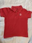 Boys Red United Colour Of Benetton Polo Shirt T-Shirt 18-24 Months