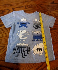 Garanimals Toddler/Baby Blue Color Graphic Monesters T-Shirt Size 3T/NP3 - Picture 1 of 7