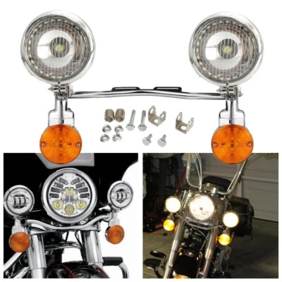 Passing Turn Signals Lights Bar For Honda Shadow Phantom 750 VT750C2B Fog Light - Image 1 of 4