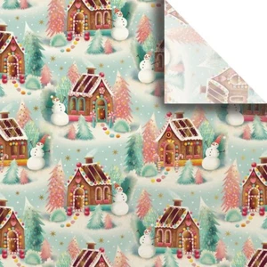 Jillson & Roberts Gingerbread Dreams Tissue Paper 4 Folded Sheets 20" x 30" - Picture 1 of 3