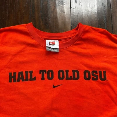 Camiseta OSU Nike Center Swoosh Hail To Old Beavers De Colección Y2K Portland Oregon Foto 1 de 4