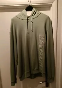 Balmain Sage Green Hoodie, Large - Picture 1 of 10