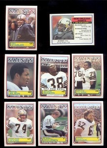 1983 New Orleans Saints Set KEN STABLER GEORGE ROGERS WAYNE WILSON BRUCE CLARK