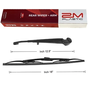 Brazo y cuchilla limpiaparabrisas trasero para BMW X5 X5M E53 2000-2006 OE 61627068076 61627074477 - Imagen 1 de 3