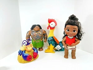 Moana Disney Film Figuren Lot Puppe Krabbe Huhn Hahn Hei Maui Krabbe Lot - Bild 1 von 11