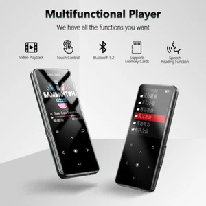 MP4/MP3 Player Unterstützung 128GB Bluetooth Verlustfrei Musik FM Radio Recorder Sport - Bild 1 von 21
