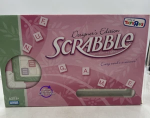 Scrabble Crossword Game Designer's Edition Pink Rotating Toys R Us 2008 Hasbro - Picture 1 of 11