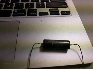 Vintage NOS Cornell Dubilier .0068 uf 600V CU8 Black Case Capacitor - Picture 1 of 1