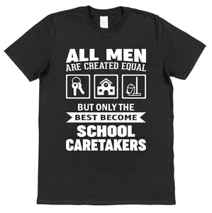 School Caretaker T-Shirt Best Equal Student Gift End of Term Thank You Teacher - Picture 1 of 1