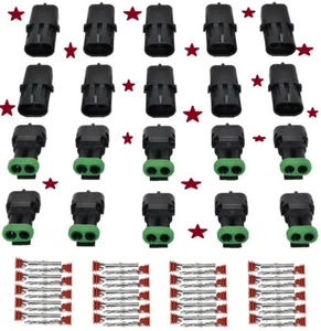 10 Kit 2 Pin Wege Wasserdicht Elektrischer Stecker 2,5 mm Serie Klemmen Schnell - Bild 1 von 4