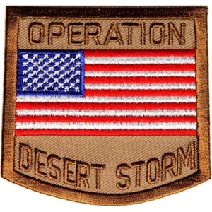 Operation Desert Storm Patch 3 x 3 inch Embroidered Jacket Vest Cap Handmade - Picture 1 of 1