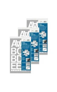 Chartpak 2-inch White Stick-on Vinyl Letters & Numbers (01056), 3 PACKS - Picture 1 of 1