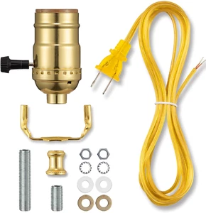 Lamp Repair Kit for Table Lamps and Floor Lamps, Lamp Rewiring Kit with 3 Way La - Picture 1 of 12