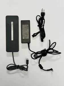 HP USB-C Universal Docking Station HSA-B005DS w/ 90W AC Adapter Power Supply - Picture 1 of 8