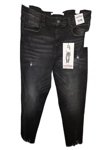 Celebrity Pink Hi-Rise Slim Straight Juniors Distressed Jeans - Picture 1 of 11