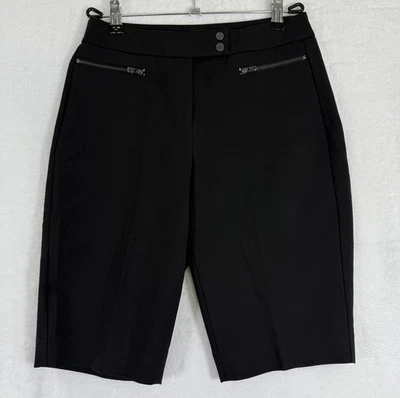 Bermuda White House Black Market The 12” 0 preta curta WHBM feminina - Imagem 1 de 4