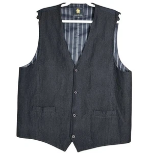 Scotch Soda Waist Coat Mens XXLarge 54 Herringbone Wool Vest Classic Gentleman - Picture 1 of 12