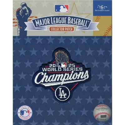 2025 World Series Champions Patch 2 1/2" x 2 1/2" Official Los Angeles Dodgers - Image 1 of 2