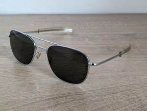 Vintage General Optical Ltd. Chrome Pilot Sunglasses 5 1/2 - MINT - Picture 1 of 11