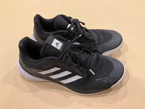 ADIDAS Black & White Bounce shoes Sz  10 - Picture 1 of 9