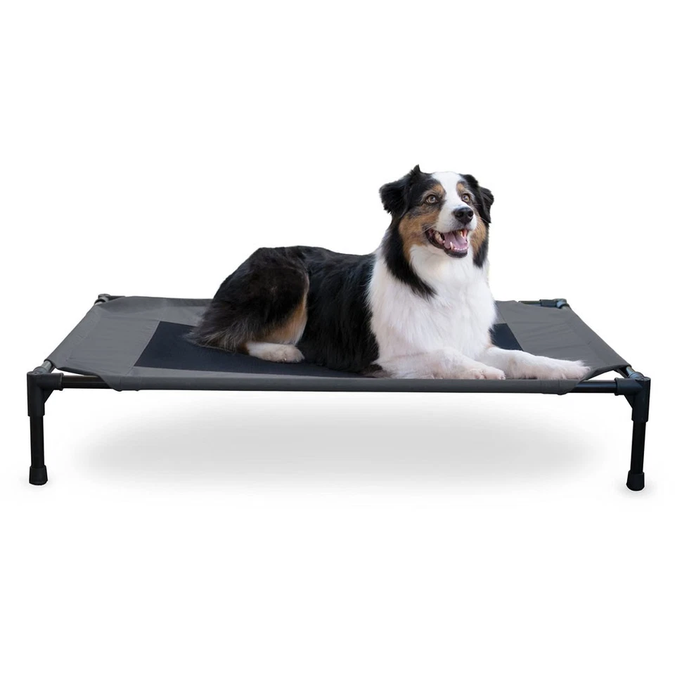 K&H Pet Products户外高架狗床透气冷却吊床适用于Lar — 第 1/1 张图片