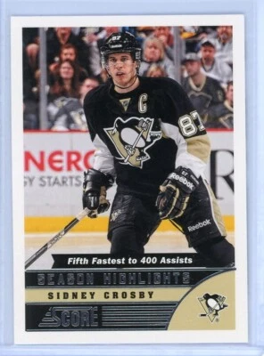 2013-14 Score Season Highlights #589 SIDNEY CROSBY Penguins - Image 1 of 2