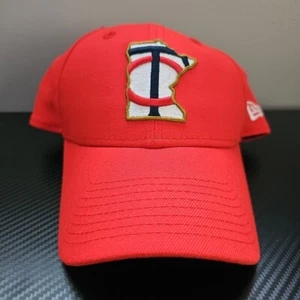 New Era 9Fourty Red Minnesota Twins Curved Bill Adjustable Baseball Hat - Picture 1 of 9