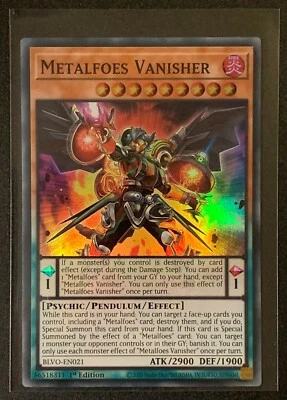 Metalfoes Vanisher | BLVO-EN021 | Super Rare | 1st Ed | Blazing Vortex | YuGiOh - Image 1 of 3