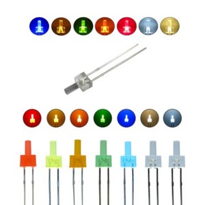 LED 2mm Tower diffus und klar LEDs langer Kopf 7 Farben, Menge und Set AUSWAHL