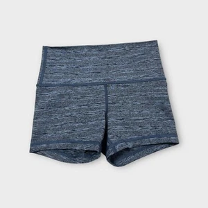 Blue Ivivva by Lululemon Athletic Gym Running Biker Shorts Girls Youth Size 10 M - Picture 1 of 6