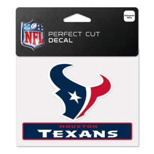 Houston Texans Primary Team Logo Perfect Cut Sticker NFL Decal 4"T x 5"W Color - Picture 1 of 1