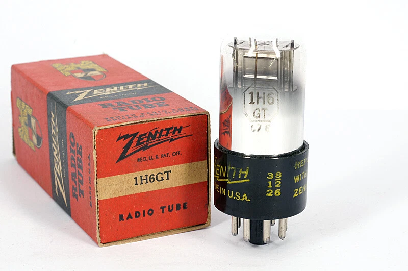 1H6GT ZENITH NOS Tube Röhre  Valvola Lampe TSF Valvula Valve 진공관 真空管 - Image 1 of 1