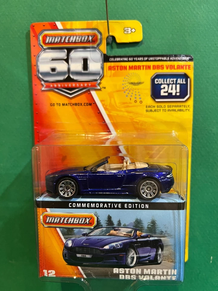 Matchbox 60 Aniversario Aston Martin DBS Volante 1/64 Diecast MOC LV2 BX41 Foto 1 de 1