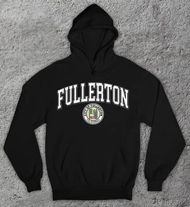 City Of FULLERTON Seal Hoodie Sweatshirt. Orange County CA SoCal College 562 714 - Picture 1 of 2