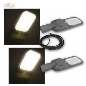 LED Straßenleuchte 10/30W 3990lm warmweiß 230V, Mastleuchte neigbar für Außen - Bild 1 von 14