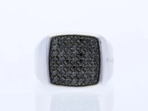 Anillo Joyero Pianegonda Hombre Top Price 1,50 ct. Diamantes plata de ley 925 - Imagen 1 de 12