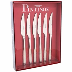 PINTINOX Steakmesser Messser Set Edelstahl Steakbesteck 6 teilig 18/10 Synthesis - Bild 1 von 2