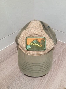 Para Hombre Universal Studios 3D Logotipo Gorra Sombrero A Cuadros Parche Hebilla de Cuero Correa - Imagen 1 de 8