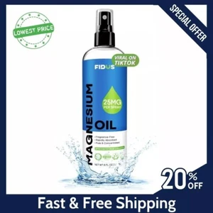 100% Pure Magnesium Oil Spray 8 fl oz - Quick Absorbing Muscle & Joint Relief !! - Picture 1 of 12