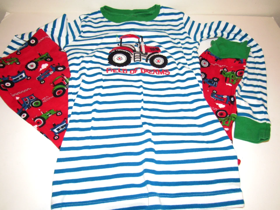 Conjunto de pijama Hatley Canada para niños Field of Dreams talla 10 pantalones manga larga algodón Foto 1 de 3